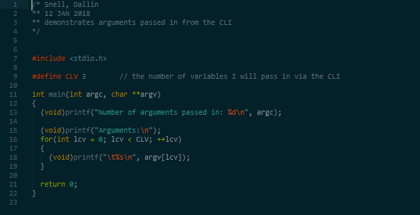 cli_var.c in action screenshot