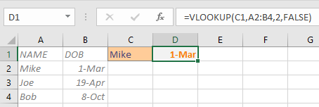 vlookup function Mike